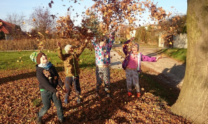 otoño niños